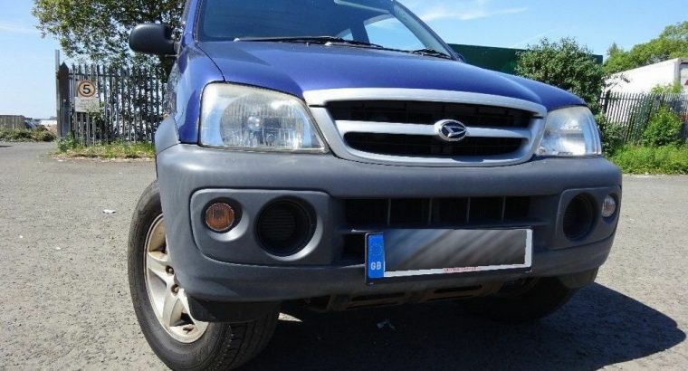 LOVELY 4X4 DAIHATSU TERIOS TRACKER 1.3 4X4 MOT MAY 019,2 OWNERS FROM NEW,2 KEYS,PART HISTORY