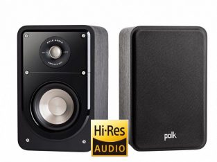 NEW Warranty, Polk S15 Signature Bookshelf Speakers Black Walnut