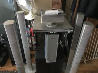 Surround Sound multi DVD Panasonic player with Speakers subwoofer and remoote