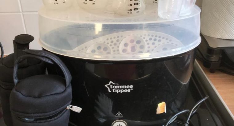 Black Tommee tippee eclectic steriliser