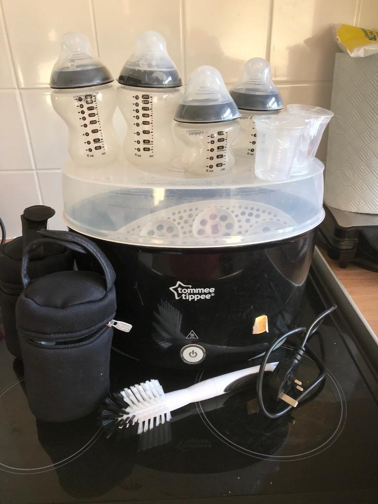 Black Tommee tippee eclectic steriliser