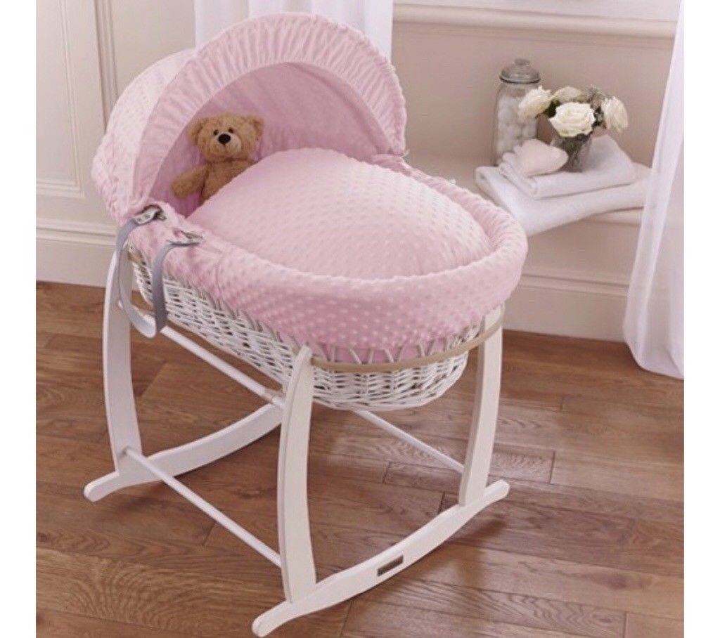 Pink Baby Moses basket Quick Market