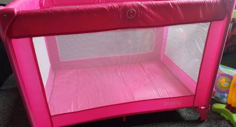 Travel Cot, Pink