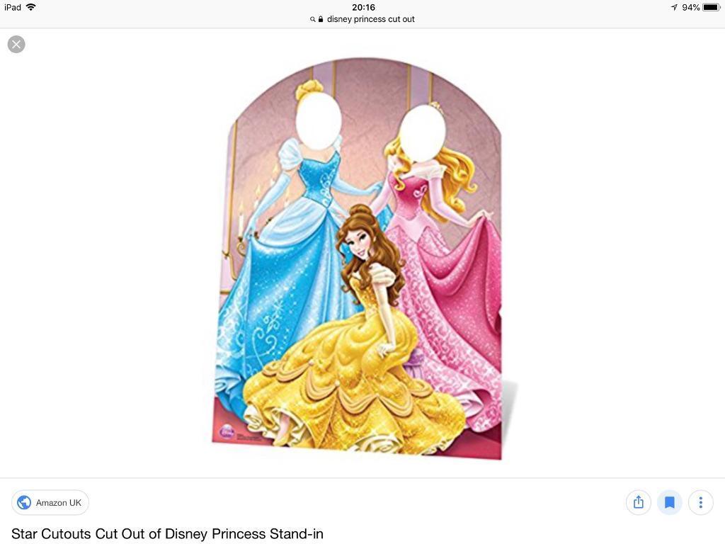 Used Once Disney Princess cut out