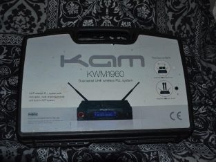 Wireless microphones Kam Kwm 1960 UHF – in good condition with box and manuals