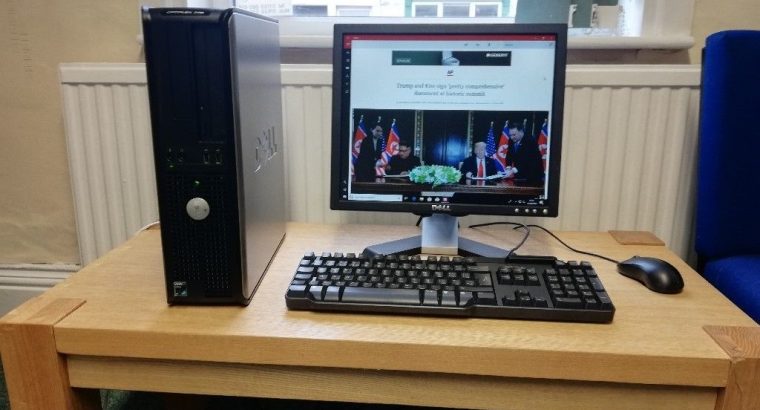 Refurbished Dell Optiplex 740, Windows 10 Pro, 17” Monitor + Keyboard + Mouse