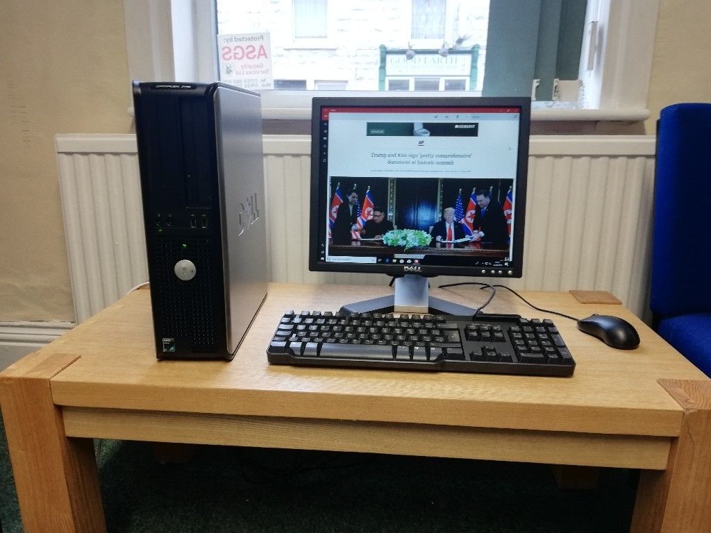 Refurbished Dell Optiplex 740, Windows 10 Pro, 17” Monitor + Keyboard + Mouse
