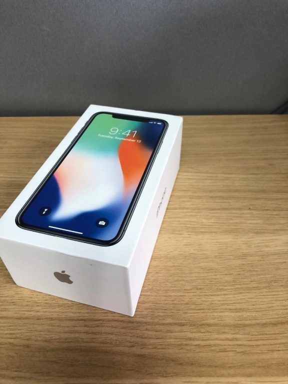 Black iPhone X, 64GB – All Networks with Box & Warranty