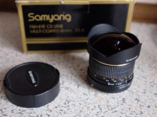 FOR SALE SAMYANG FISHEYE SONY FIT WITH FUJILM ADAPTER ( can be used with Panasonic and Olympus also )