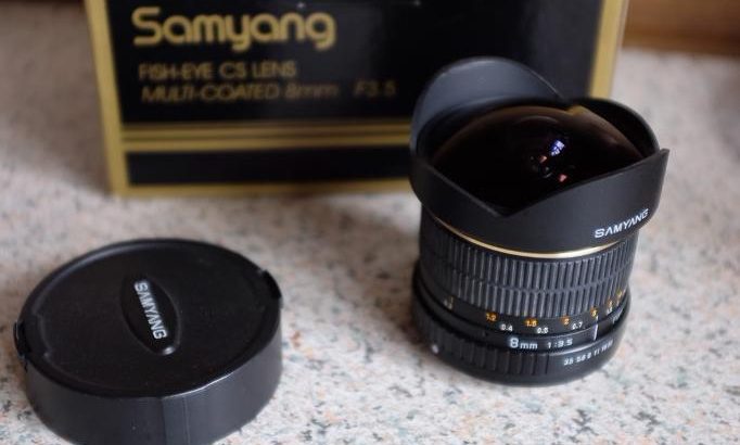 FOR SALE SAMYANG FISHEYE SONY FIT WITH FUJILM ADAPTER ( can be used with Panasonic and Olympus also )