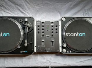 DJ Decks Stanton T.62 Direct-Drive With Gemini PS-424x Pro Mixer