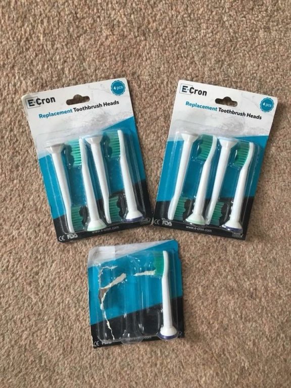 For sale E-Cron Toothbrush Heads To Fit Philips Electric Toothbrushes