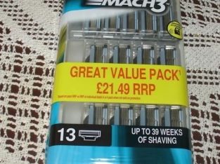 SELL Gillette Mach3 Manual Razor Blades – Pack 10 F