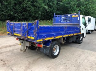 HINO 300 2014 14 SERIES 817 steel dropside tipper tar chutes weigher tow bar