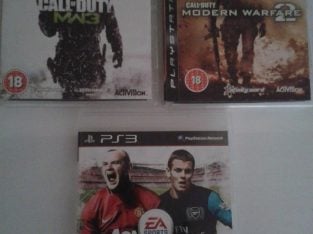 Lot of three Playstation 3 games