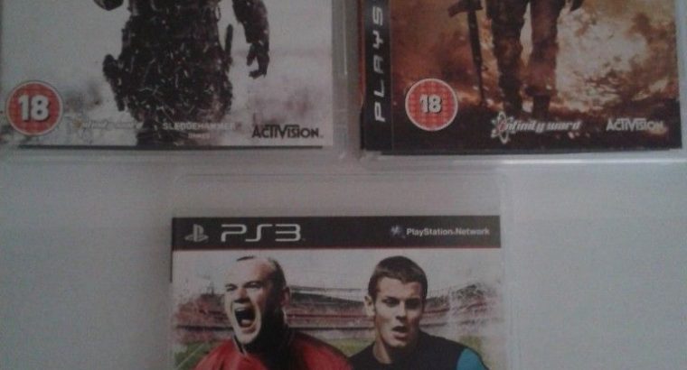 Lot of three Playstation 3 games
