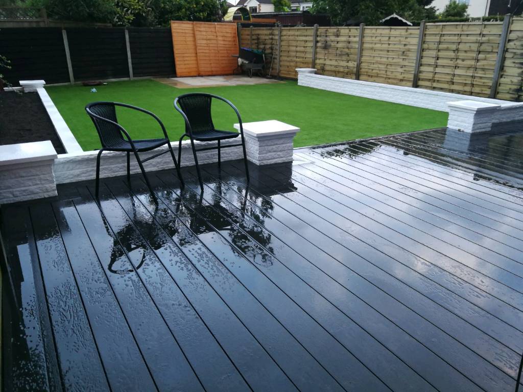 Paving , Decking , Artificial grass , Fencing