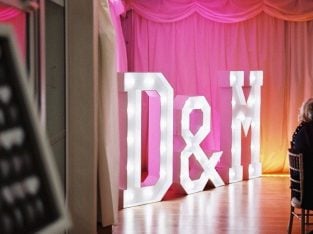 5ft Light Up Letters HIRE