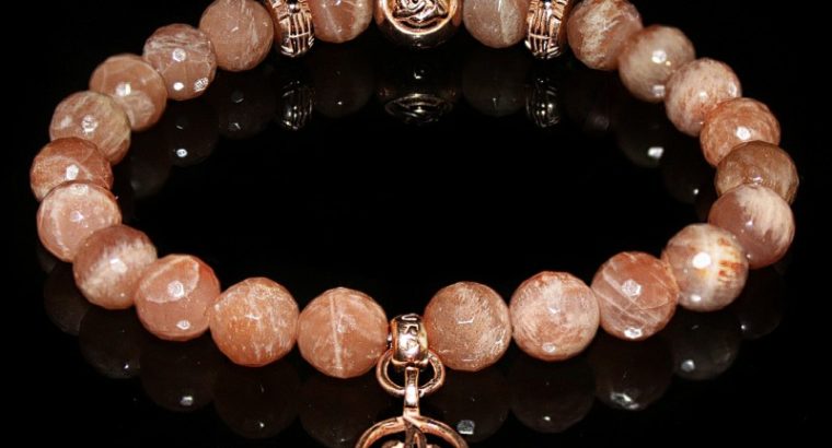 Peach Moonstone Luxury Bracelet