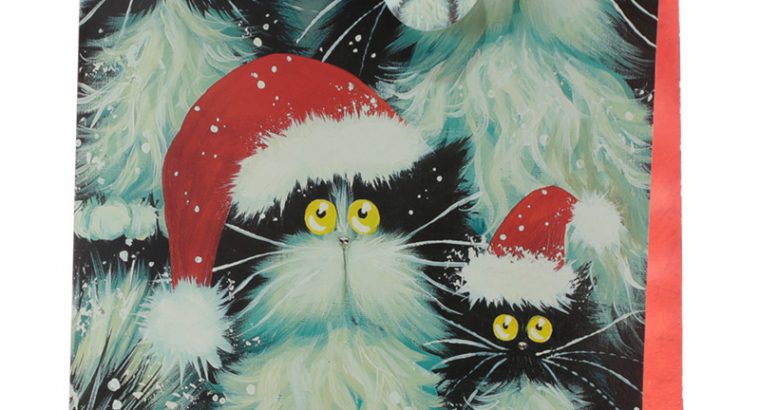 KIM HASKINS CATS DESIGN EXTRA LARGE CHRISTMAS GIFT