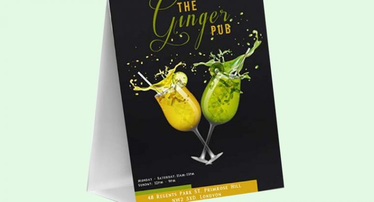 A4 Restaurant Menu | A4 Menu | A4 Leaflet | MenuMa