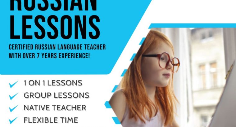 Russian Lessons via Skype, Native Tutor.