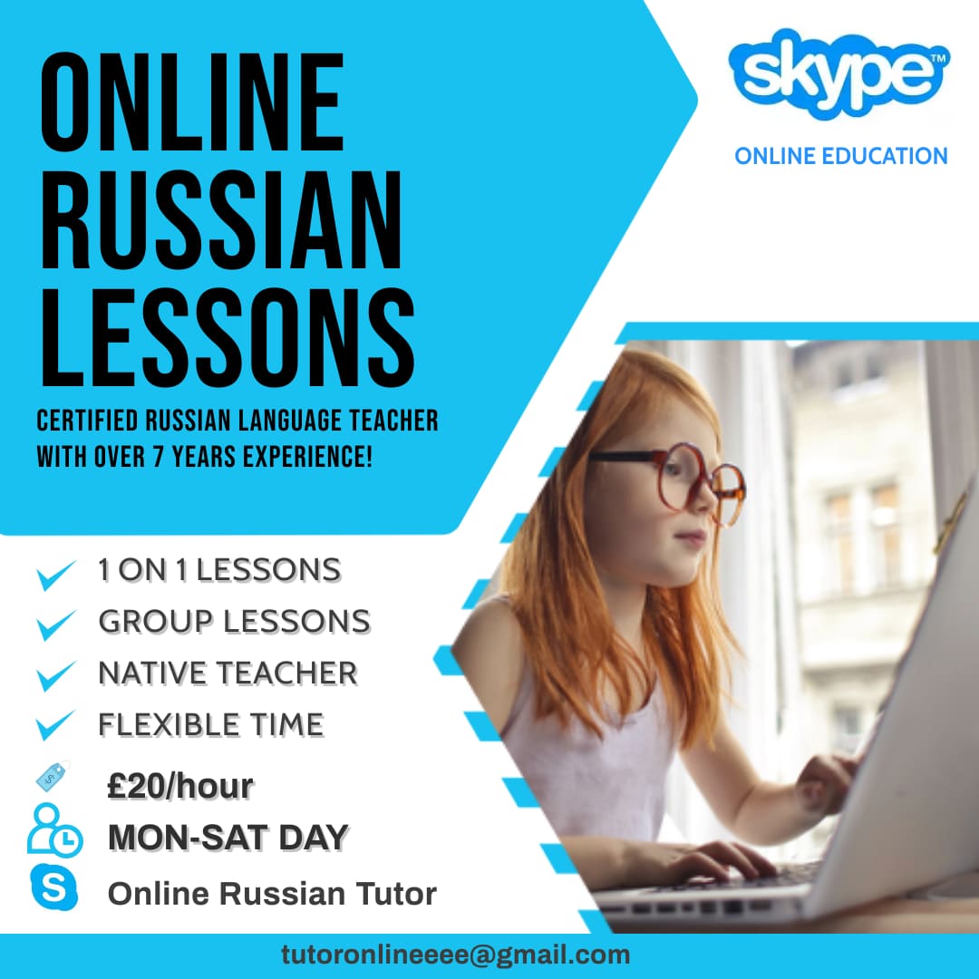 Russian Lessons via Skype, Native Teacher