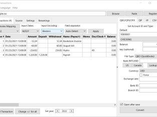 Make your transaction files importable