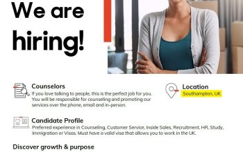 HIRING SALES COUNSELORS