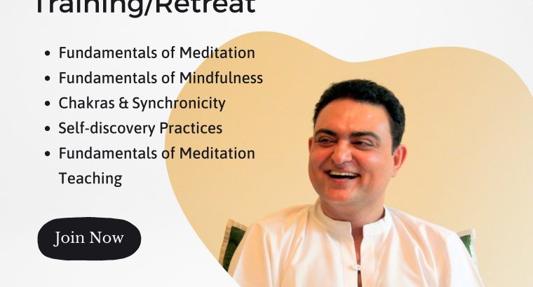 Soulversity Certified Meditation Teacher Training/Retreat