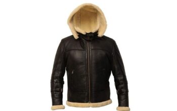 B3 Shearling Removable Hood Jacket
