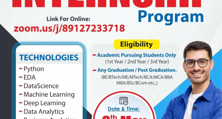 Attend Internship Program in Naresh I Technologies