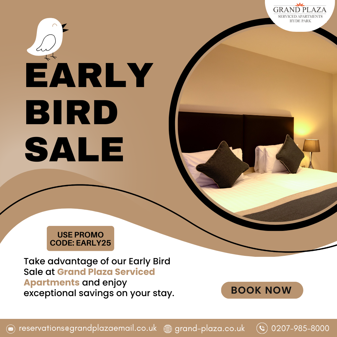 Early Bird Sale at Grand Plaza Serviced Apartments – Save Bi