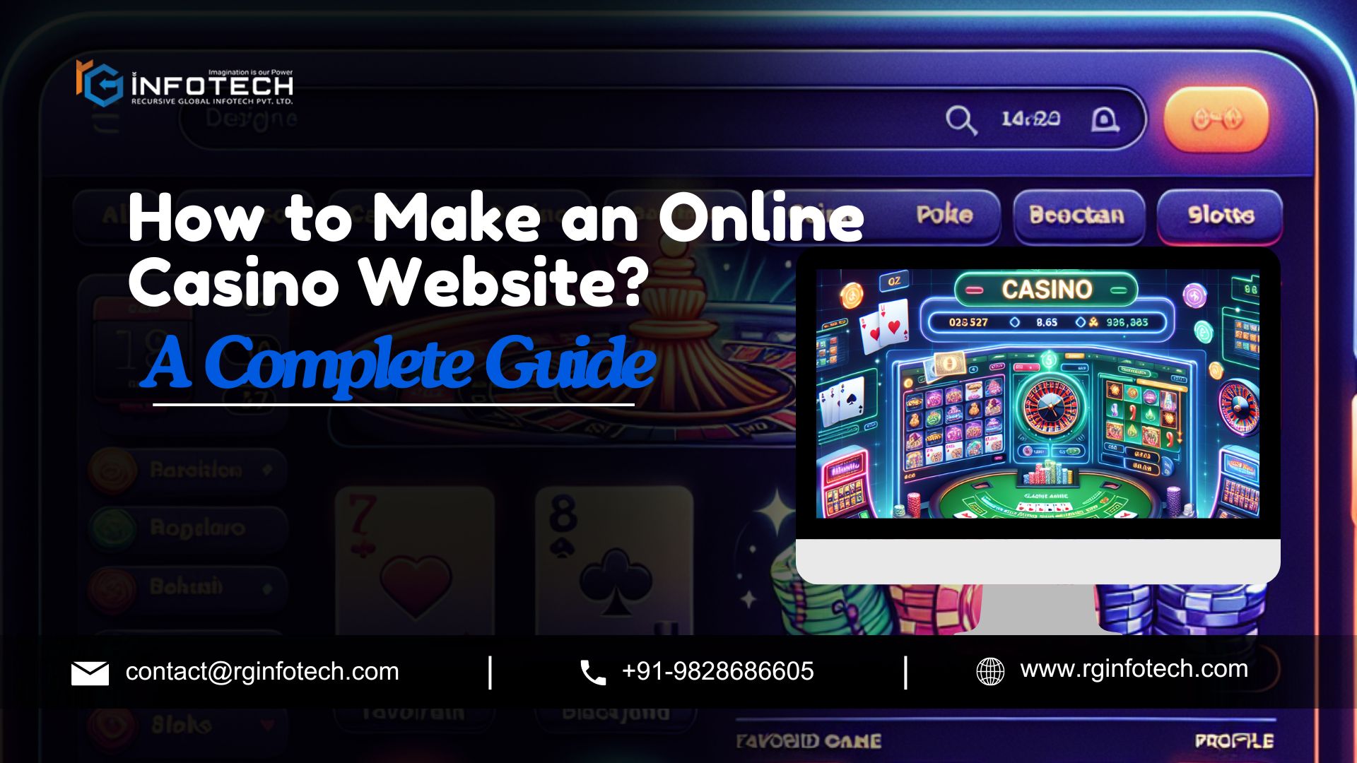 Create an Online Casino Website with RG Infotech’s Expertise