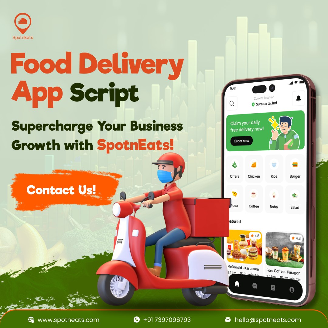 Launch Your Food Delivery App Development | SpotnEats