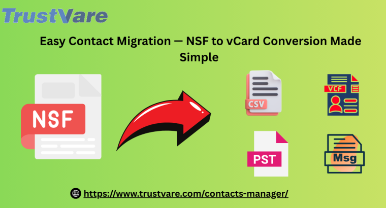Easy Contact Migration — NSF to vCard Conversion Made Simple