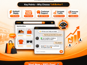 Boost Your E-commerce Business with TalkBotter AI Chatbot.
