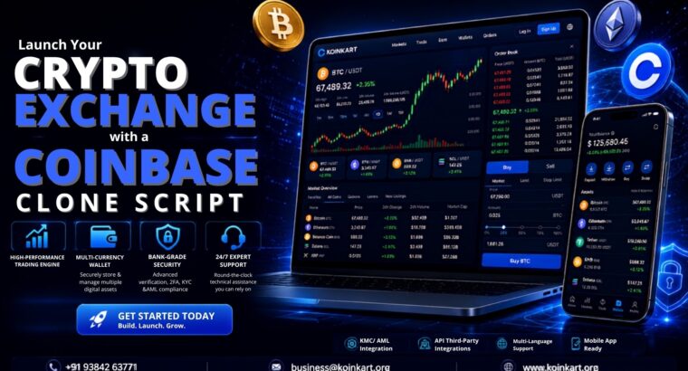 Launch Your Crypto Exchange with a Coinbase Clone Script